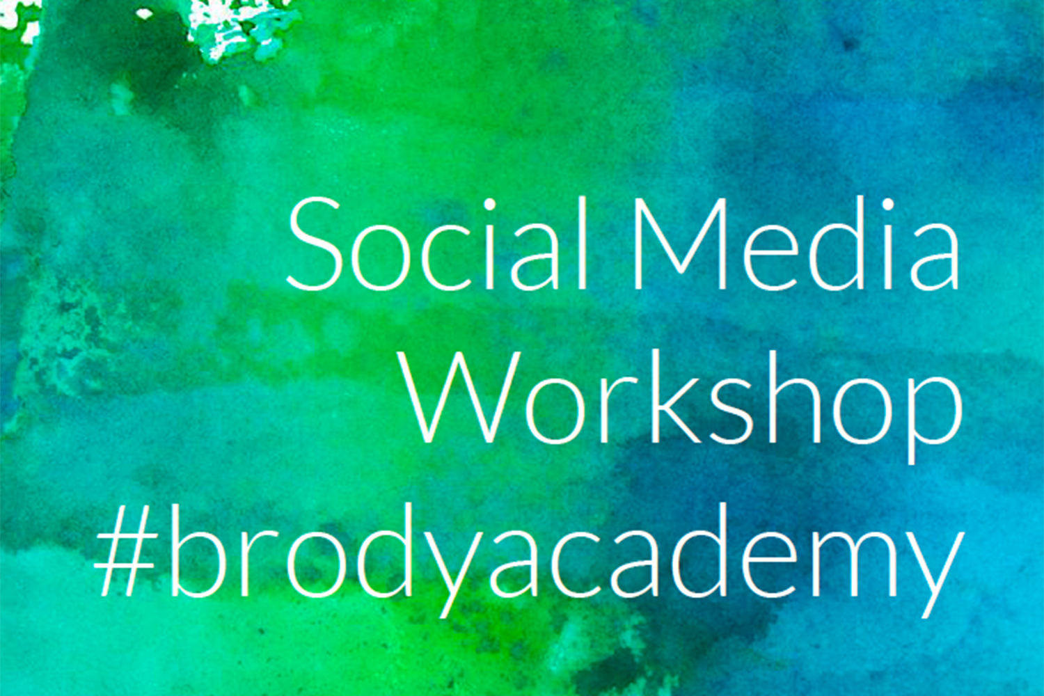 Social Media Workshop