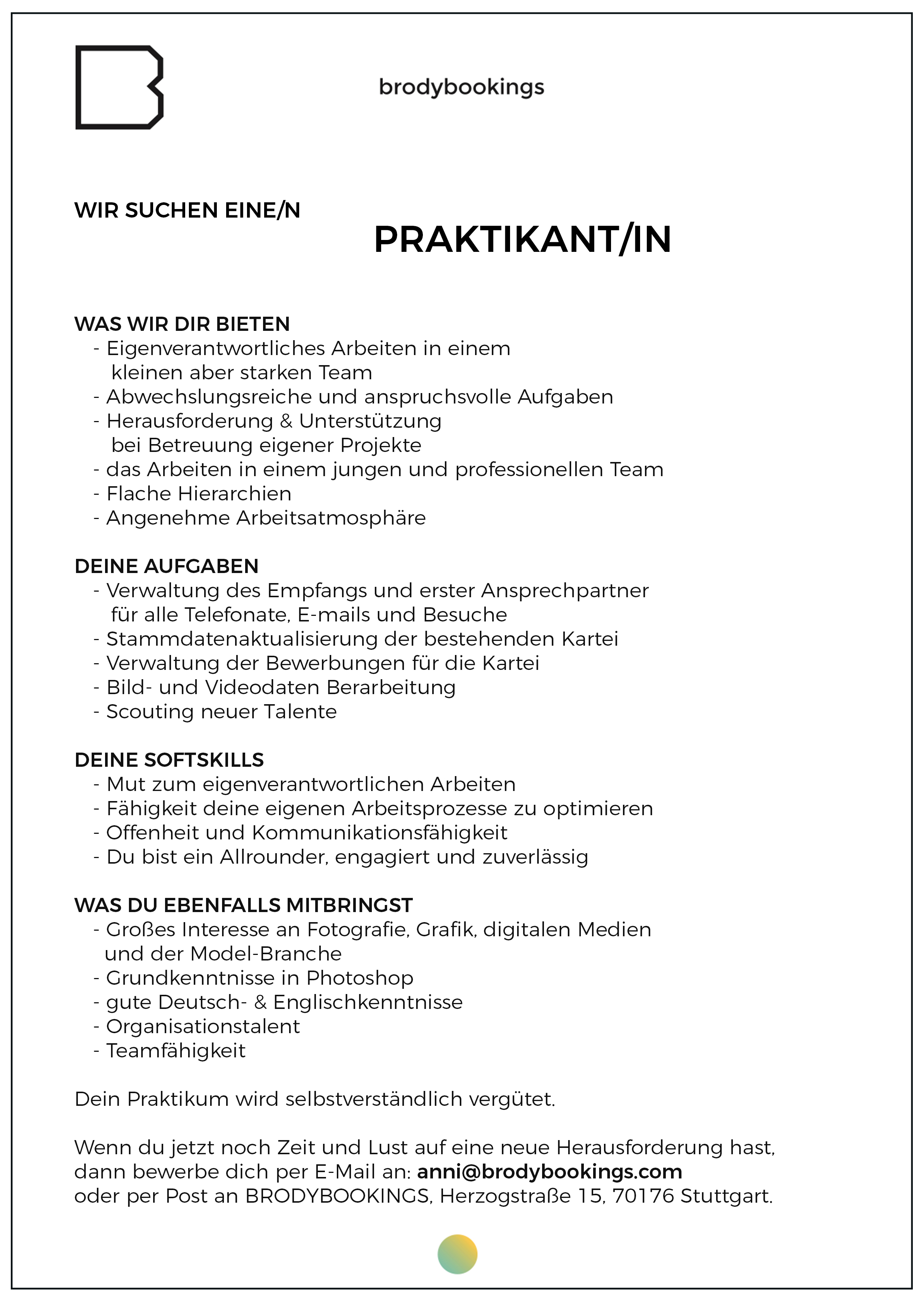 Wir suchen Dich! Wir suchen Dich!